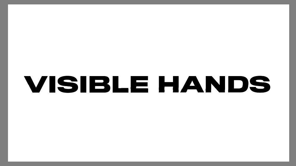Visible hands text logo